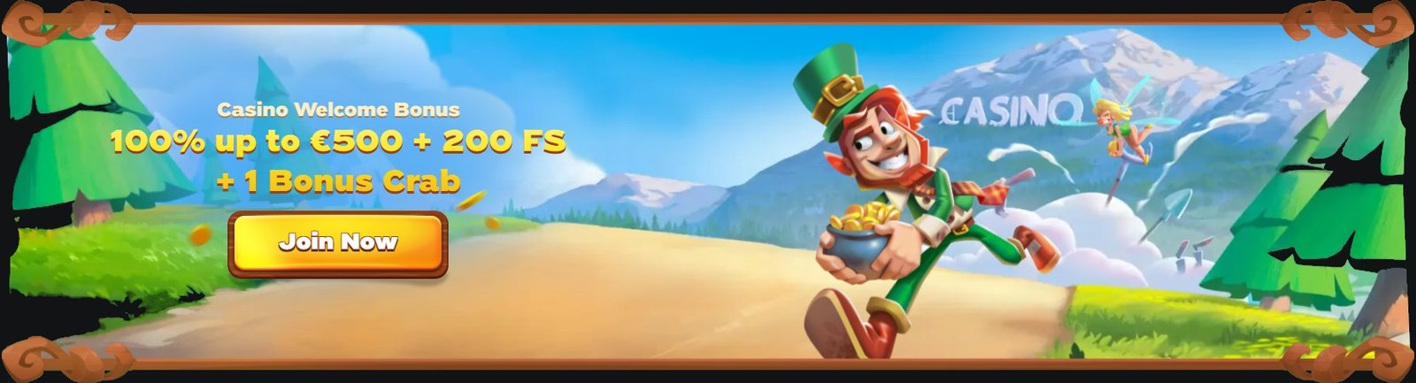 Green Luck Casino Welcome Bonus - 100% up to €500 + 200 Free Spins