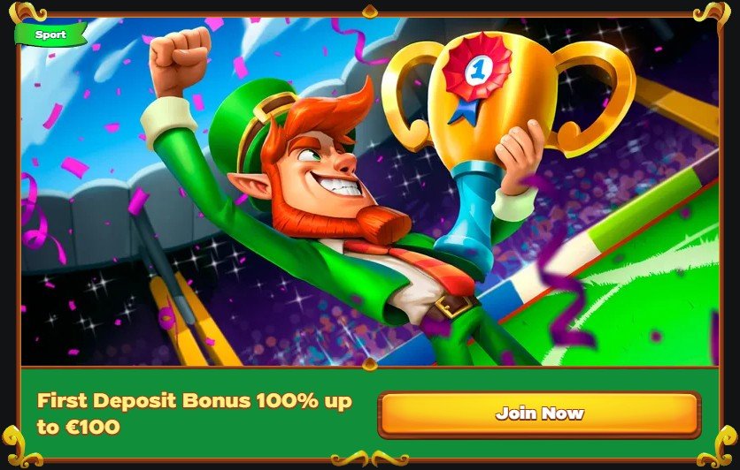 Green Luck Sportsbook Welcome Bonus - 100% up to €100