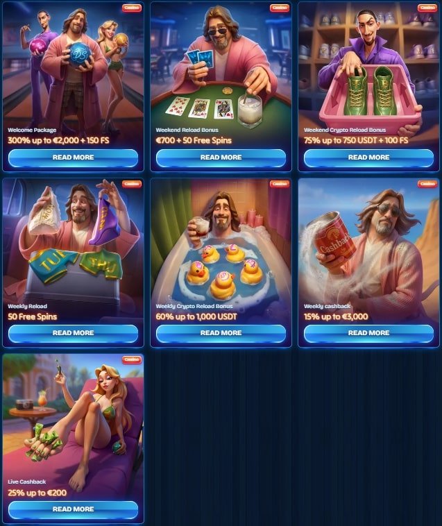 Dude Spin Casino Promotions – Reload Bonus, Cashback & VIP Rewards