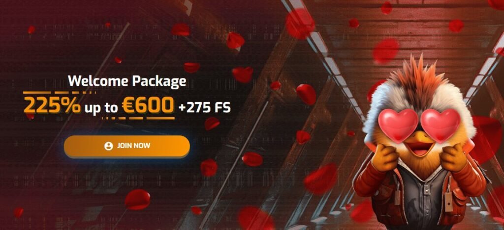 Hugo Casino Welcome Bonus - 225% up to €600 + 275 Free Spins