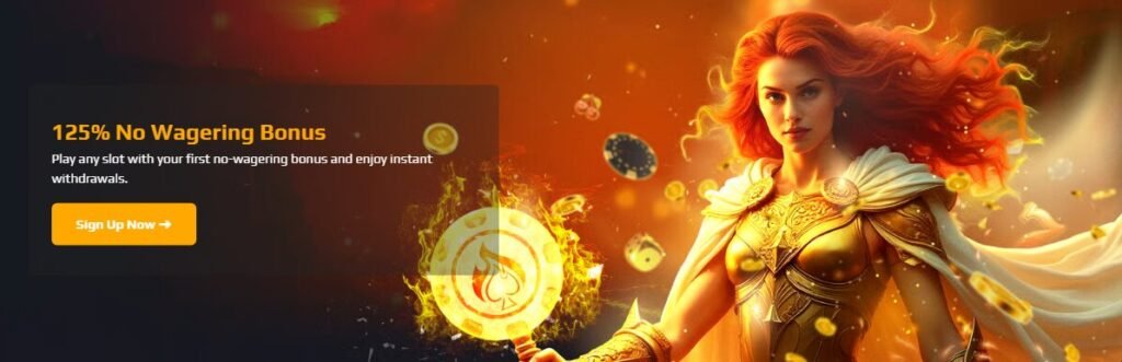 BlazeSpins Casino Welcome Bonus - 125% up to €5000