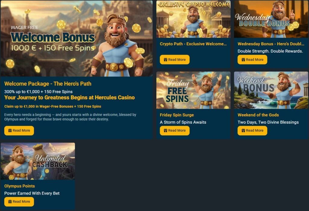 Hercules Casino Offers