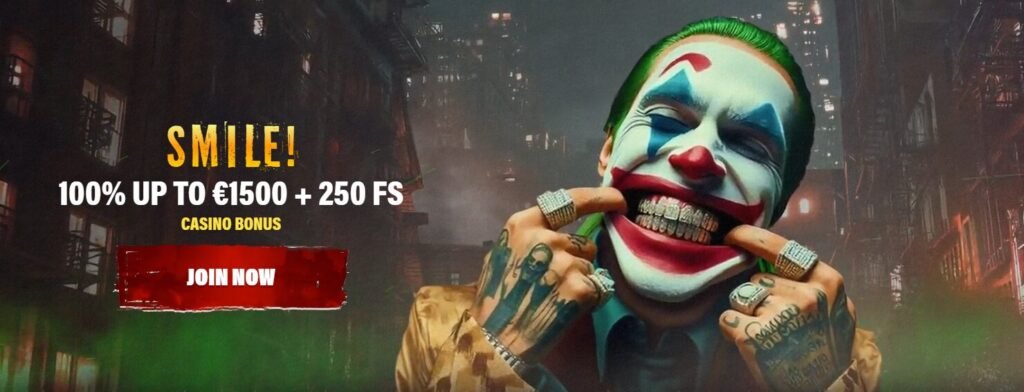 Jokery Casino Welcome Bonus - 100% up to €1.500 + 250 Free Spins